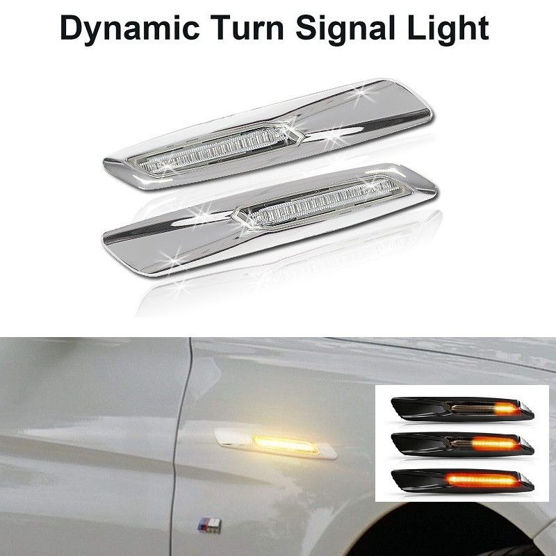 LED SIJALICE, BOCNI DYNAMIC MIGAVCI - BMW - CHROMED - CLEAR LENS 003B Beograd Zemun